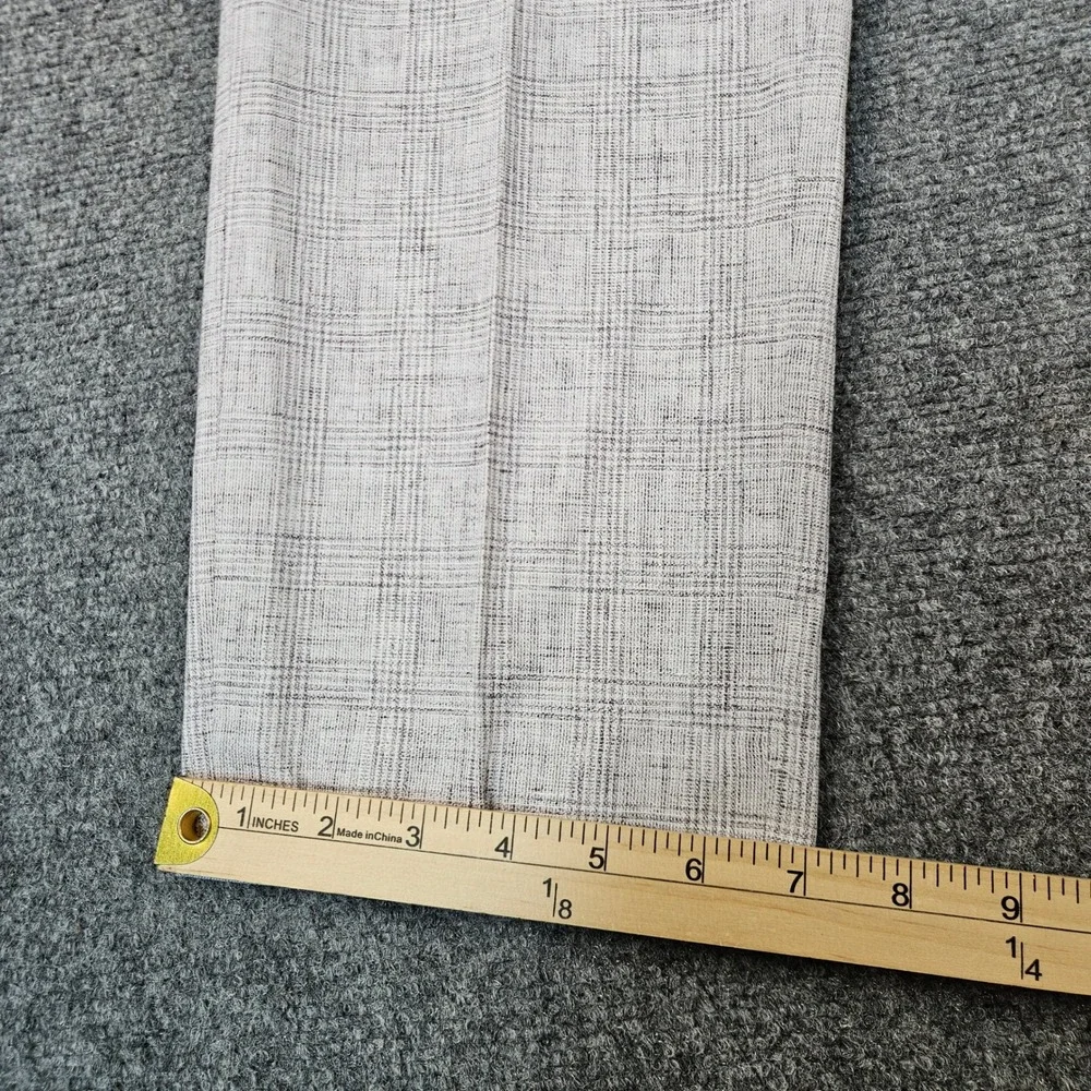 Moss London Slim Fit Trousers Grey Glen Check Dress Pants 36R NWT